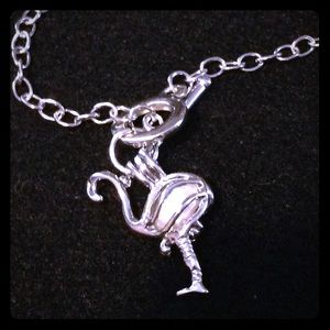 Flamingo Cage Bangle Bracelet